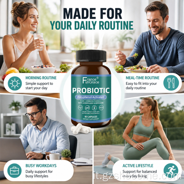 Supporto metabolico intestinale in capsule Shecome Probiotic